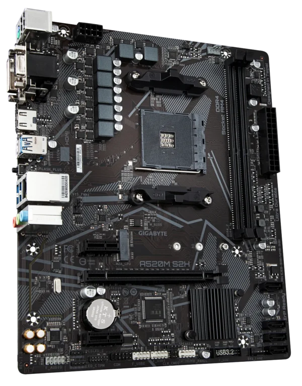 GIGABYTE Motherboard AMD A520M-S2H for 3rd/4th/5th Generatio