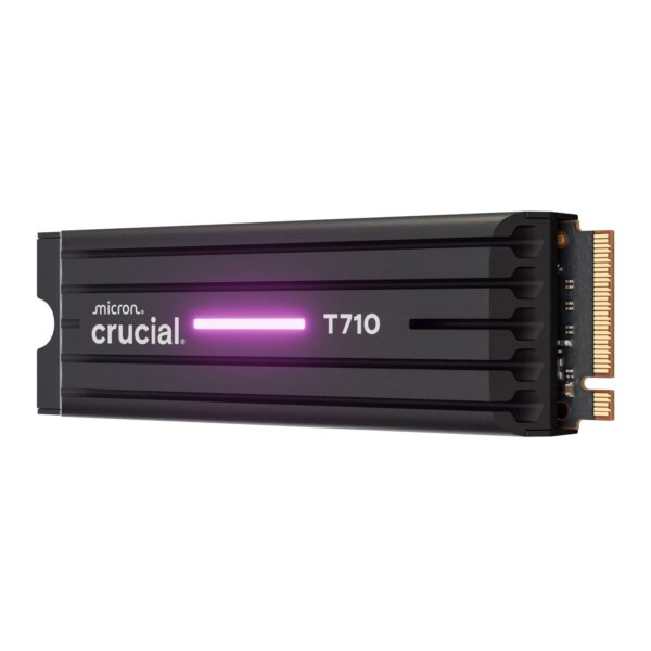 Crucial T710 2TB M.2 NVMe Gen5 NAND SSD with Heatsink