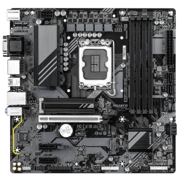 GIGABYTE Intel? B760 Chipset for LGA 1700; 4x DDR5; 2x M2; VGA/HDMI/DP x2; mATX