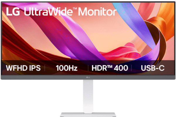 LG UltraWide 34-inch FHD IPS White Monitor 100Hz USB-C incl