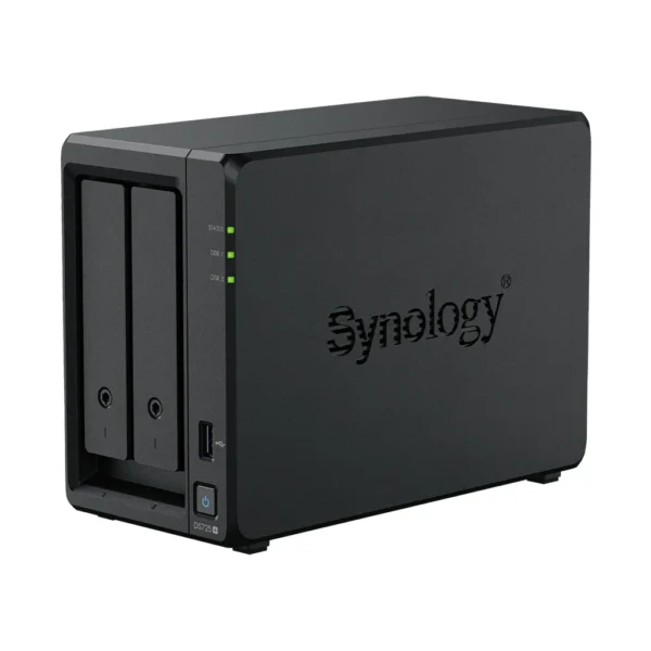 Synology DS725+ 2 Bay NAS AMD Ryzen R1600 2C CPU 4 GB DDR4