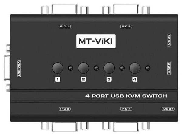4 PORT MANUAL VGA USB KVM SWITCH