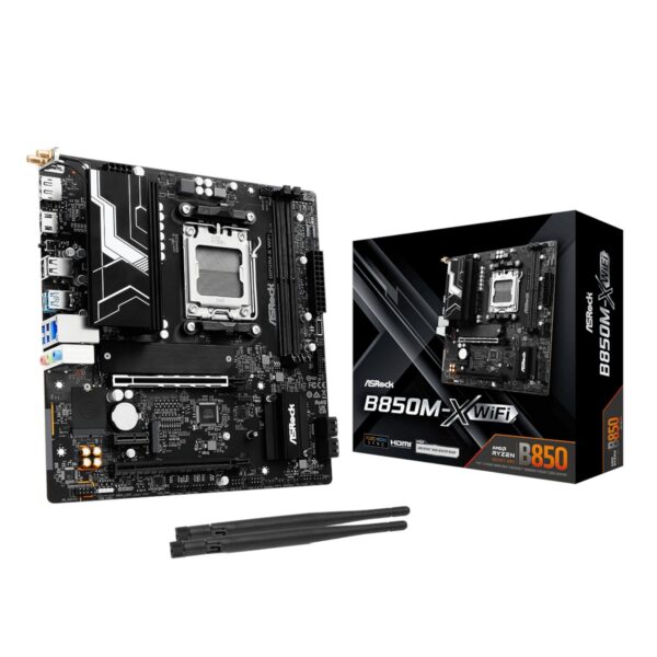 ASRock B850M-X WiFi AM5 Micro ATX Motherboard (DDR5