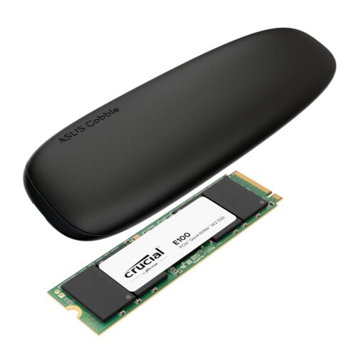Asus Cobble M.2 SSD Type-C Enclosure and Crucial E100 2TB NV