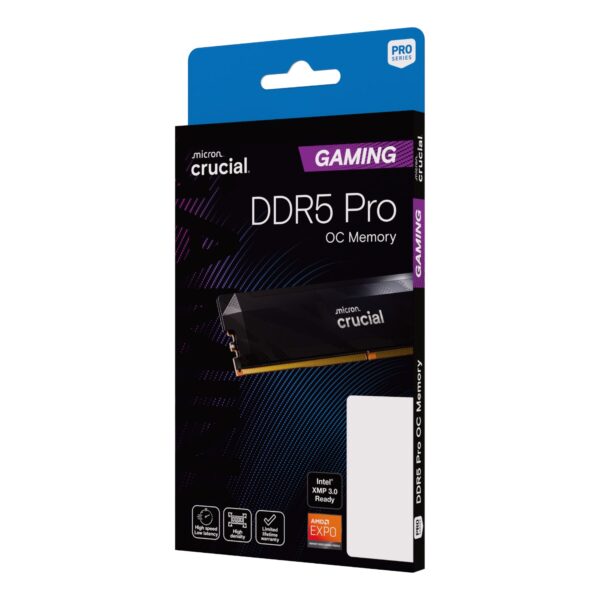 Crucial Pro 16GB 6400Mhz DDR5 Desktop OC Gaming Memory