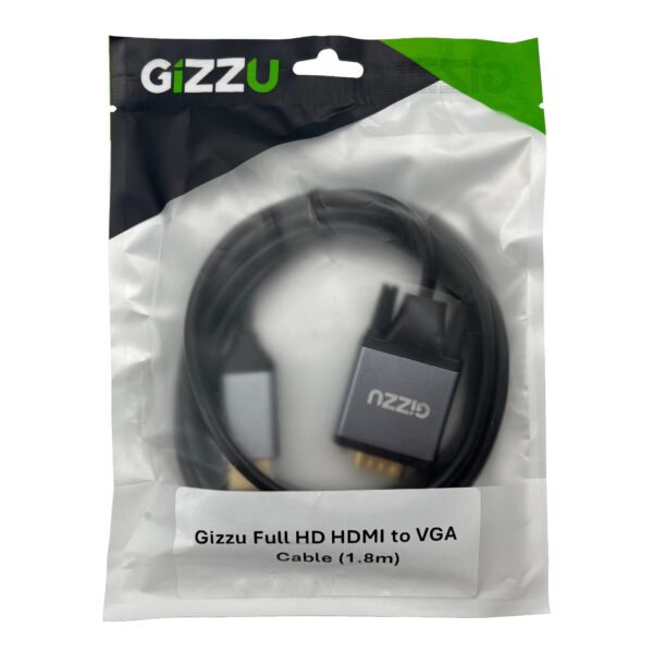 Gizzu Full HD HDMI to VGA Cable (1.8m)