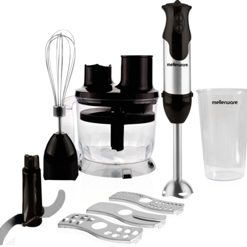 Mellerware 800W Stainless Steel Stick Blender With Attachmen