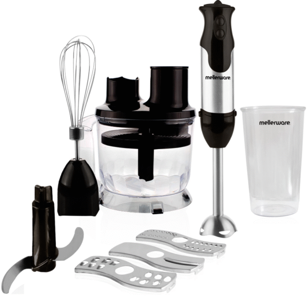 Mellerware 800W Stainless Steel Stick Blender With Attachmen