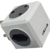 GREY MULTI SOCKET CUBE WITH USB