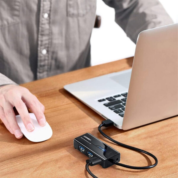 6957303822652_20265-20265_LS.jpg UGreen USB Type-A Male to Ethernet Adapter with 3-Port USB H