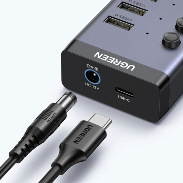 6957303893072_CM481-90307_01.jpg UGreen 7 in 1 USB 3.0 Hub-Grey