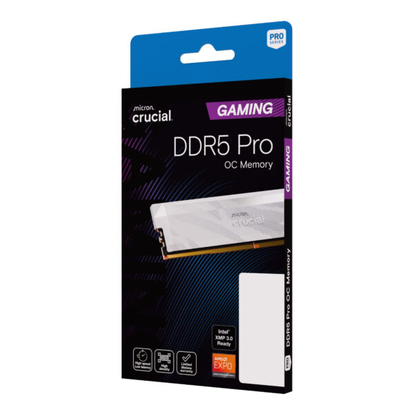 Crucial Pro 16GB 6400Mhz DDR5 Desktop OC Gaming Memory