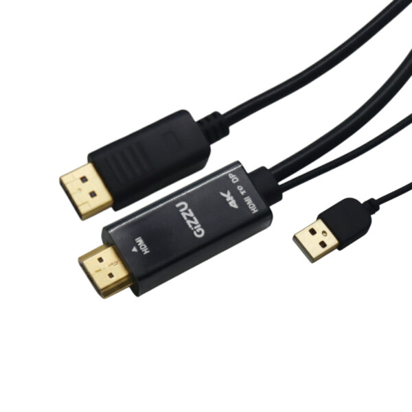 Gizzu 4K HDMI to DP Cable (1.8m)
