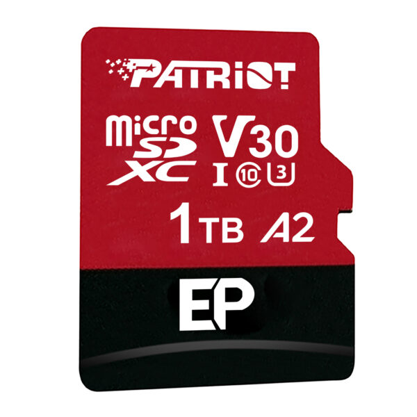 PEF1TBEP31MCX_Patriot-EP-Series-1TB-MICRO-SDXC-V30-A2_wr_02.jpg Patriot EP Series 1TB MICRO SDXC V30 A2 (w/o Adaptor)