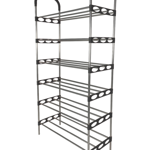 NORDIC WIND 6TIER 18 SHOE HOLDER STL BLK