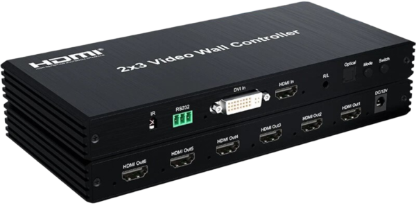 UNIQUE 2X3 VIDEO WALL CONTROLLER 1080P