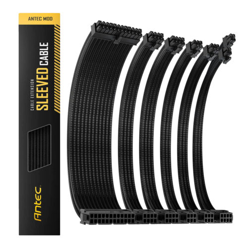 Antec 300mm Sleeved Braided Power Extension Cable Kit