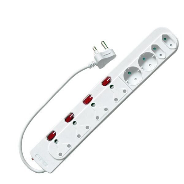 8 WAY MULTI-PLUG + SWITCHES