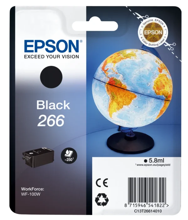 Epson 266 Globe Single Black Ink