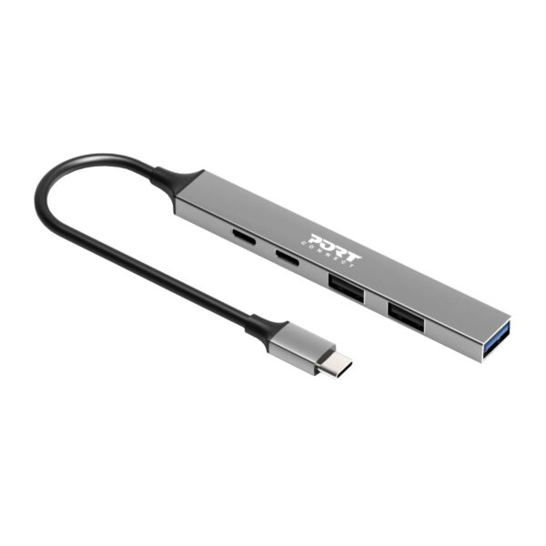 900163_Port-USB-Type-C-Hub-4-x-USB-1-x-Charging-Port_wr_01a.jpg Port USB Type-C Hub 4 x USB + 1 x Charging Port