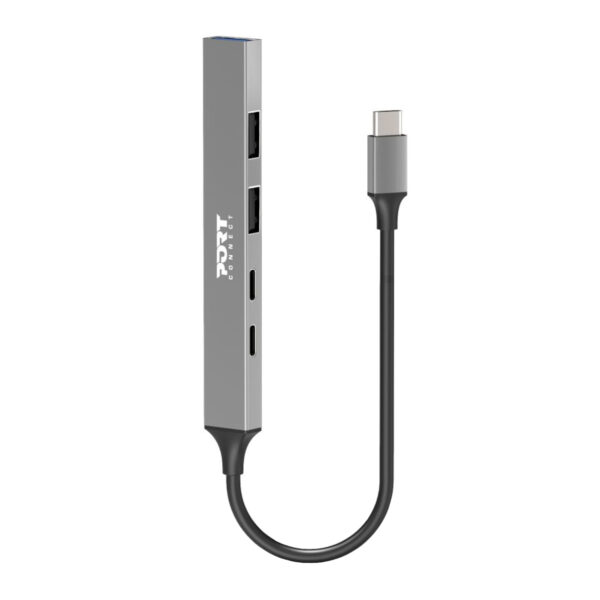 900163_Port-USB-Type-C-Hub-4-x-USB-1-x-Charging-Port_wr_02a.jpg Port USB Type-C Hub 4 x USB + 1 x Charging Port