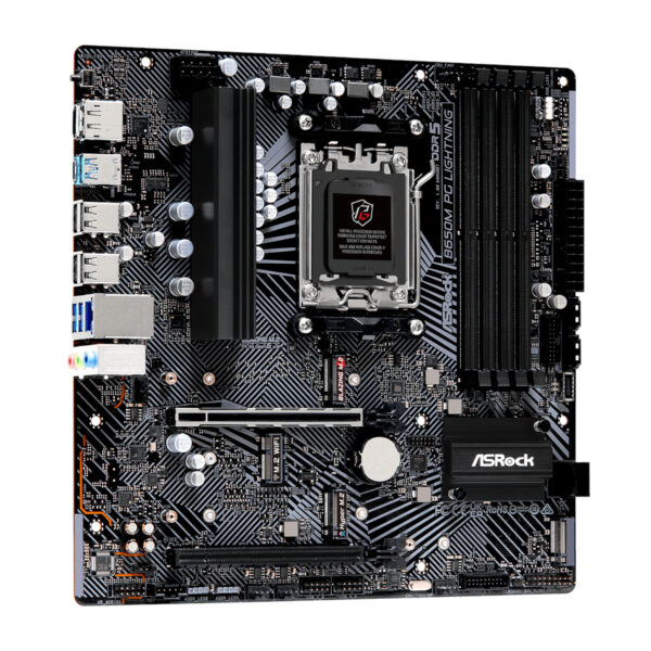 ASRock B650M PG Lightning AMD AM5 Micro ATX Motherboard