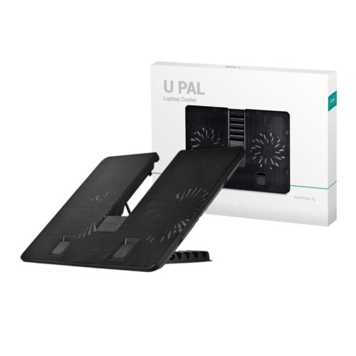 DP-N214A5-UPAL_DeepCool-U-PAL-Notebook-Cooling-Stand-Black_wr_01.jpg DeepCool U PAL Dual Fan Notebook Cooling Stand
