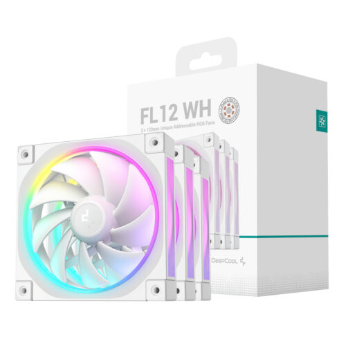DeepCool FL12 3-in-1 ARGB 120mm Fan 3 Pack