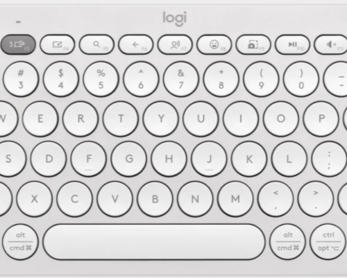 Logitech Pebble Keys 2 K380s White Bluetooth Keyboard