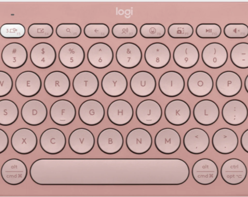 Logitech Pebble Keys 2 K380s Rose Bluetooth Keyboard