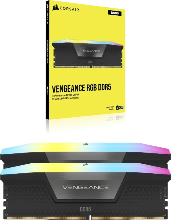 CORSAIR VENGEANCE RGB DDR5 16GB (2 x 8GB) DDR5 5200 CL40-40-