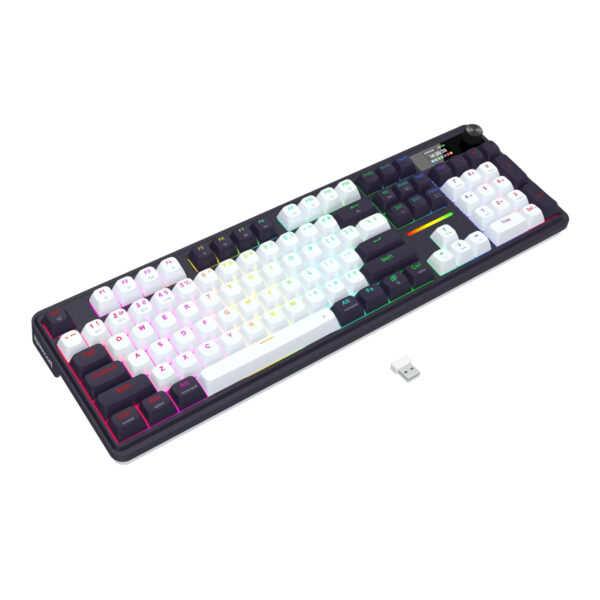 Redragon K762WB-RGB-PRO LCD Full-size Gasket Mechanical Keyb