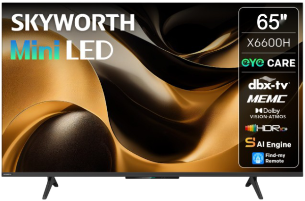 big_65X6600H-1.png Skyworth 65 Inch 4k UHD MiniLED Google TV