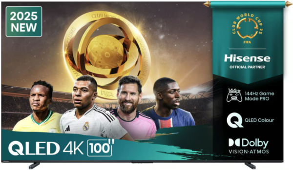 Hisense 100Q7Q 100 Inch LED 144Hz VRR QLED Gaming Television