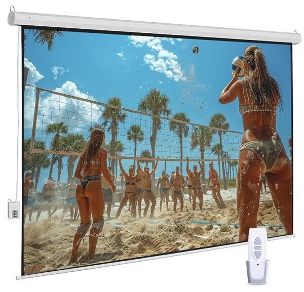 PROJECTOR SCREEN 100-inch WITH REMOTE