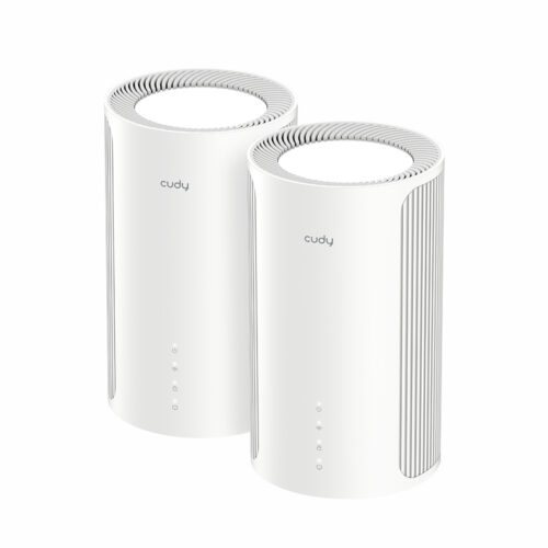 Cudy BE11000 Wi-Fi7 Tri-band Mesh Wi-Fi System (2 Pack)-Whit