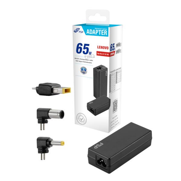 PNA0652525_FSP-NB-65W-Lenovo-Notebook-Adapter_wr_01.jpg FSP PRO 65W Universal Laptop Adapter