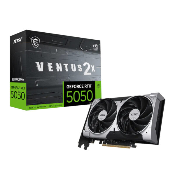 RTX5050VENTUS2XOC8G_MSI-GeForce-RTX-5050-8G-VENTUS-2X-OC-Graphics-Card_wr_01a.jpg MSI GeForce RTX 5050 8G VENTUS 2X OC Graphics Card