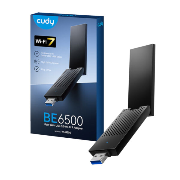 Cudy BE6500 Tir-Band Wi-Fi7 USB 3.0 Adapter