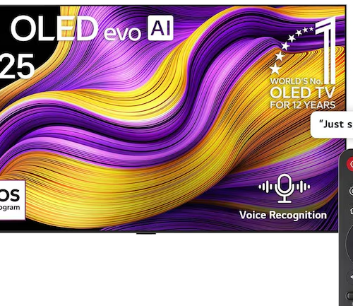 LG 65 inch LG OLED evo AI G5 4K 165Hz Smart TV