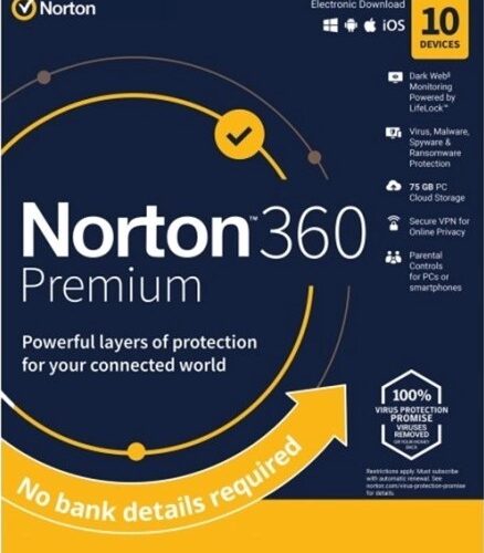 Norton 360 Premium Annual Productivity License