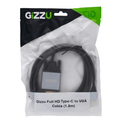 Gizzu Full HD Type-C to VGA Cable (1.8m)
