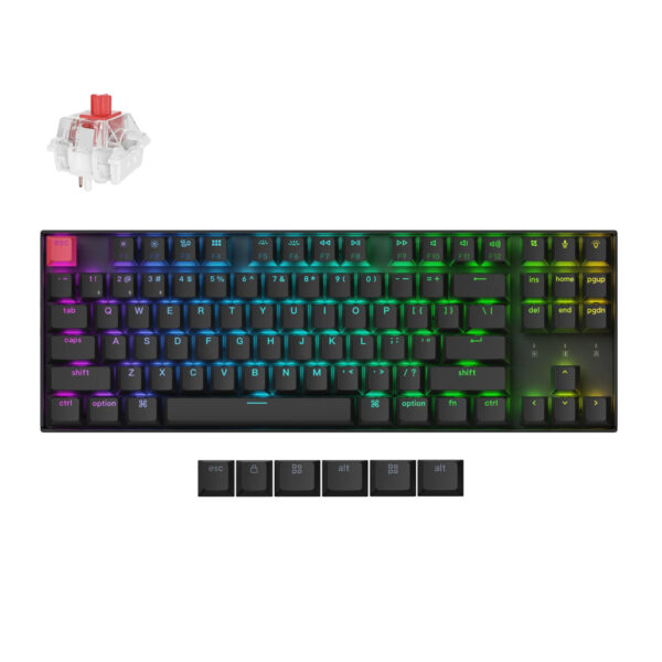 Keychron K8 QMK 80% TKL Wireless Mechanical Keyboard V2 Red
