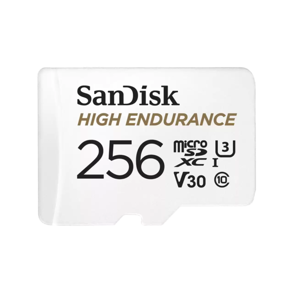 Sandisk High Endurance 256GB Class 10 MicroSDXC Card with Ad
