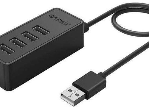 ORICO HUB 100 USB2.0 4XUSB 100CM BK