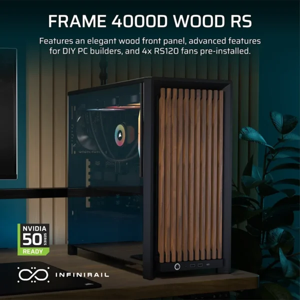 FRAME 4000D RS WOOD Modular High Airflow Mid-Tower PC Case