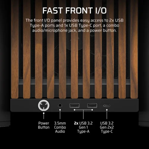 FRAME 4000D RS WOOD Modular High Airflow Mid-Tower PC Case