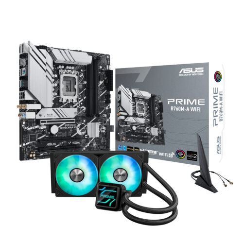 Asus PRIME B760M-A WIFI LGA1700 and Asus Prime LC 240 ARGB L