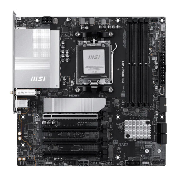 PROB850M-PWIFI_MSI-PRO-B850M-P-WIFI-AM5-mATX-Motherboard-Black_wr_02a.jpg MSI PRO B850M-P WIFI AM5 mATX Motherboard