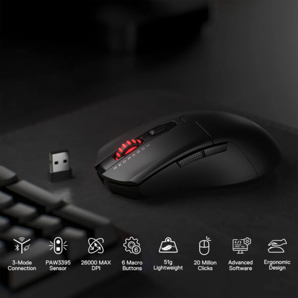 Redragon FYZU M995 PRO Wireless Gaming Mouse